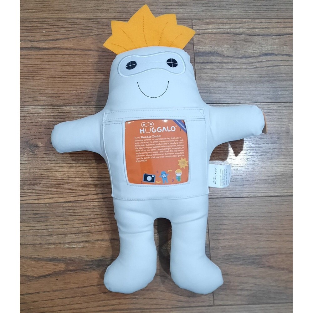 RARE Huggalo Doodle Dude With Picture Holder Plush Doll Brand New With Tags